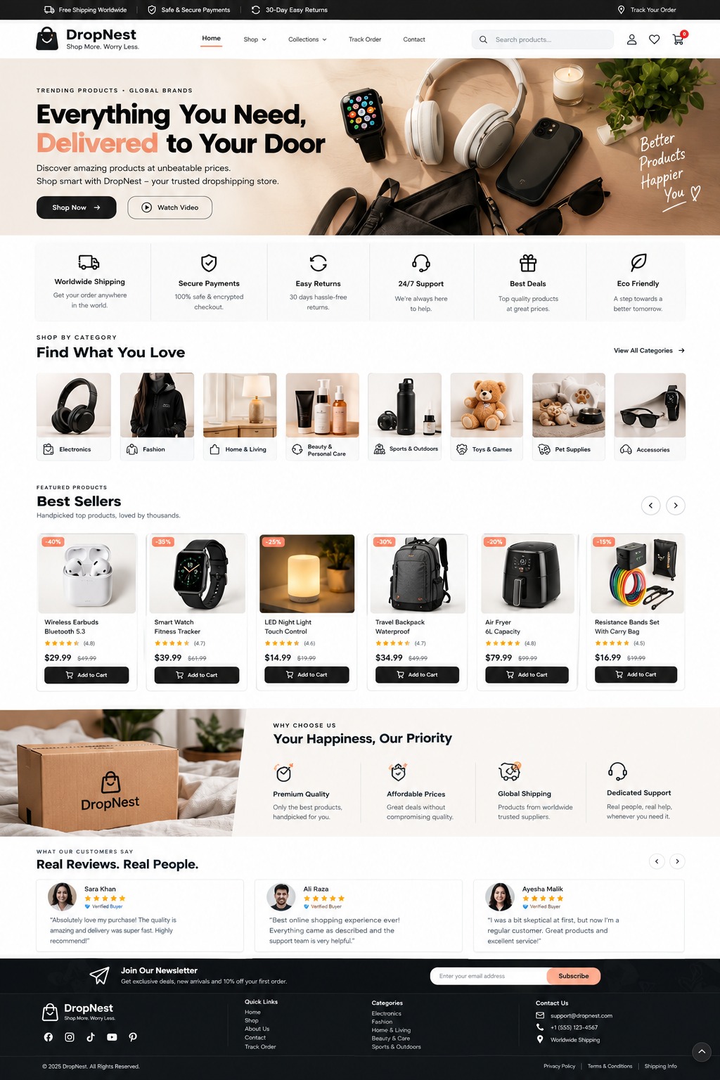 DropNest — Online Store